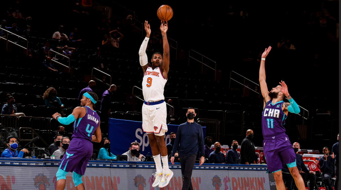 Barrett was a consistent threat from deep in the regular season—but not so far in the playoffs.